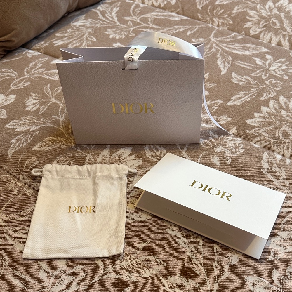 Dior Accessories Gift Set in Cream and Gold